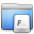 Aqua Smooth Folder Fonts Icon 32x32 png